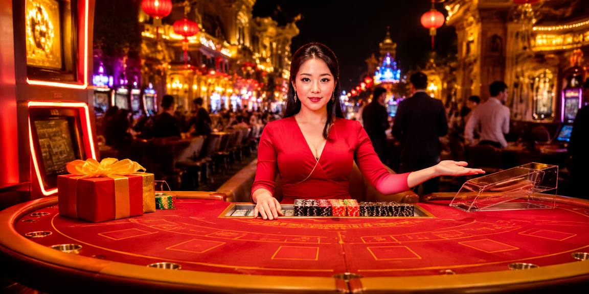 Bàn baccarat trực tuyến với đèn lồng Việt Nam