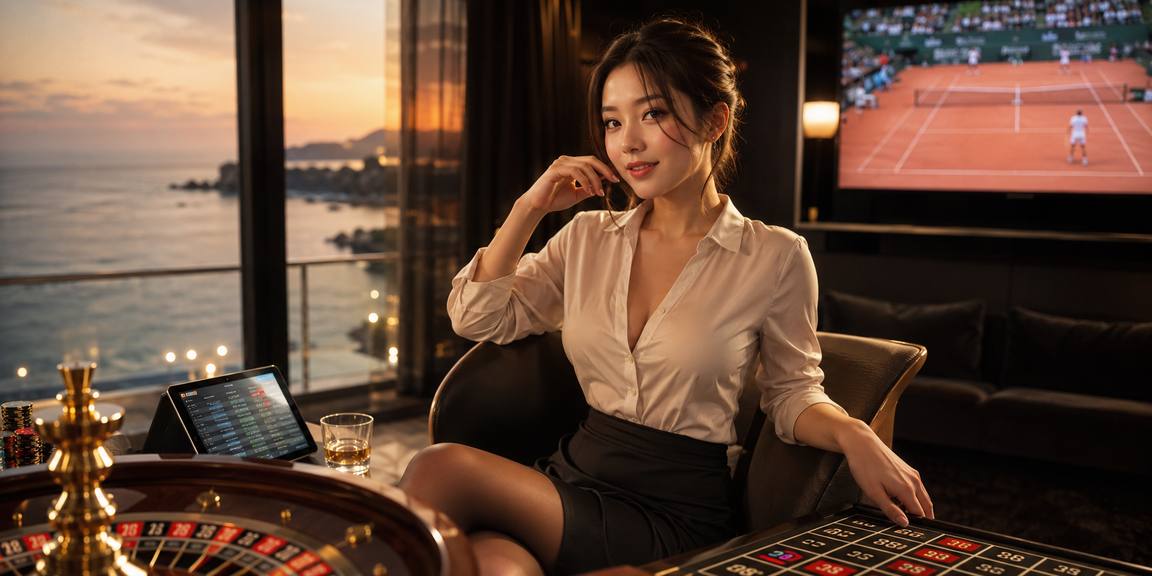 Người mẫu Việt Nam tại bàn chơi casino roulette